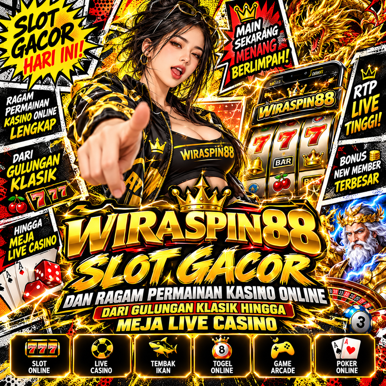 WIRASPIN88 — Slot Gacor dan Ragam Permainan Kasino Online dari Gulungan Klasik hingga Meja Live Casino by Hey siriusly